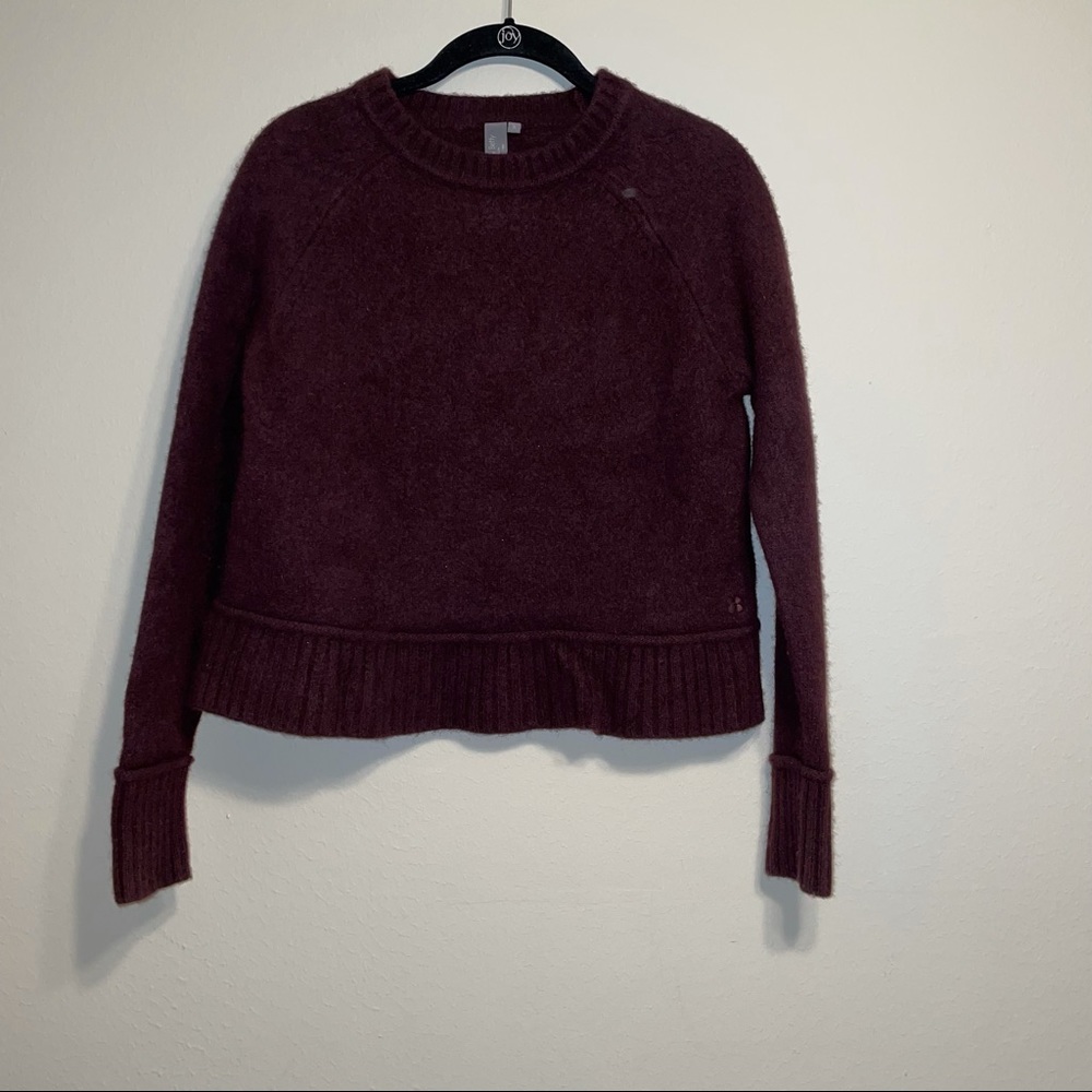 Sweaty Betty Womens Purple Crop Sweater Top size S